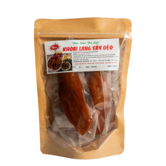 Khoai lang sấy dẻo đặc sản Đà Lạt làm quà thơm ngon