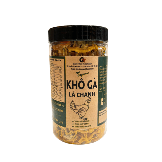 Sản phẩm khô gà sấy sạch đóng gói bằng bao bì thân thiện môi trường